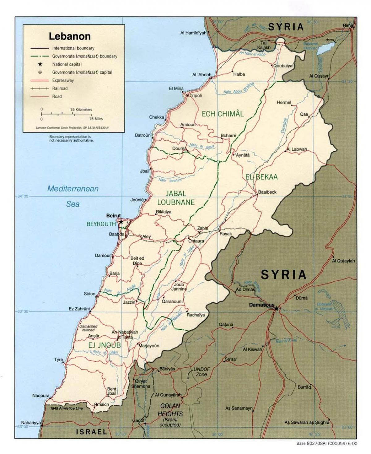 kartes Libāna