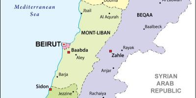 Kartes Libānas politisko