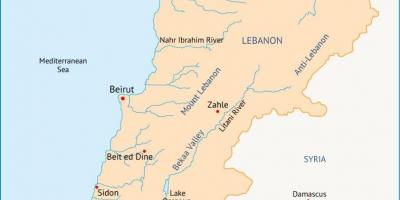 Libānas upju kartes
